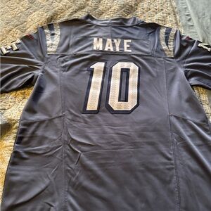 Drake Maye New England Patriots Stitched Jersey Size Large